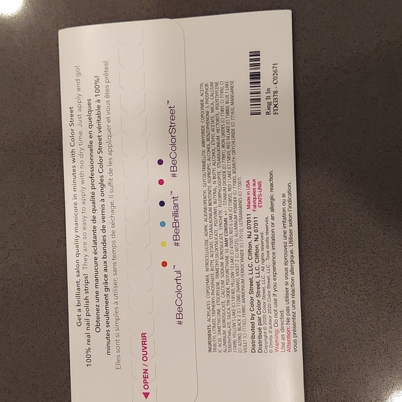 Any 2/$20 Ring It In color street nails - Picture 3 of 3